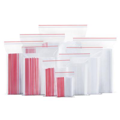 China PE Plastic Ziplock Bag 2mil Clear Ziplock Food Polythene Resealable Bag for sale