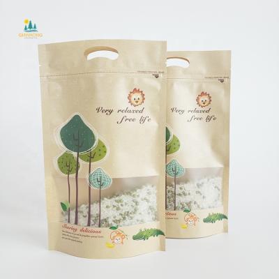 China Airtight Printing Multilayer Barrier Coffee Kraft Paper Custom Paper Bag For Food for sale