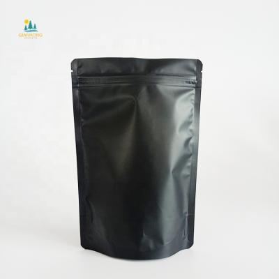 China Barrier Safe Food Grade Stand Up Matte Food Plastic Bags For Black Tea Bag for sale