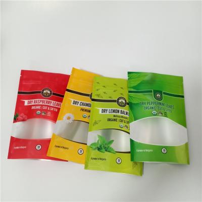 China Security Customized Ziplock Tea Packaging Polyester Film Bag for sale