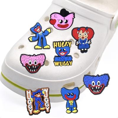 China Resin Clog Charm New Opens American Cute Movie Cartoon Lisa Frank Huggys Croc Shoe Wuggy Charm For Kids Clog Shoes Gifts for sale