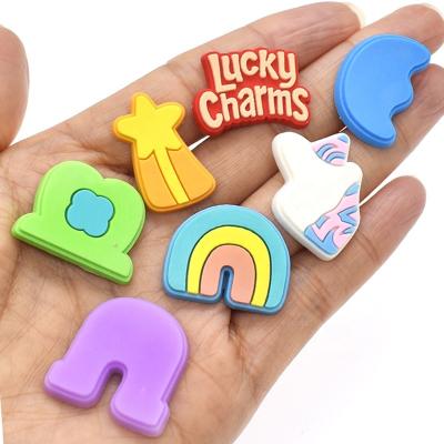 China Clog Charms Lucky Charms Fang Charms Cheap Wholesale Custom Soft PVC For Ladies Shoes Decorations for sale