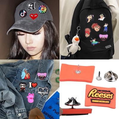 China Hamper Charm Designer Cute Encanto Brooch Cartoon Anime CC PVC Pins For Women Kids Pin Charm for sale