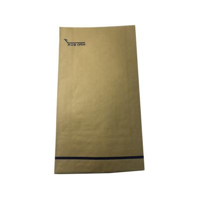 China High Quality Chinese Biodegradable Accept Custom Logo 25kg 50kg Cement Kraft Paper Craft Paper Bags for sale