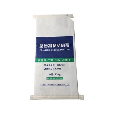 China Safety China Manufacturer 25kg Packing Block PP Paper Valve Bag Cement Bottom Valve Cement Bag for sale