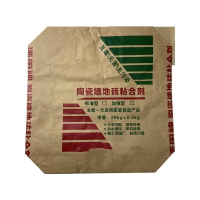 China Good Quality Recyclable Wholesale Customized Cement Kraft Paper Bag Kraft Paper Cement Bag for sale