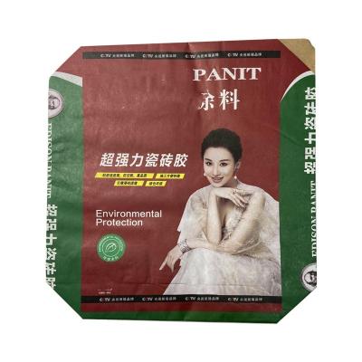 China 25kg Packaging Paper Valve Bag Recyclable Hard Waterproof Logo Kraft Paper Bag China Manufacturers for sale