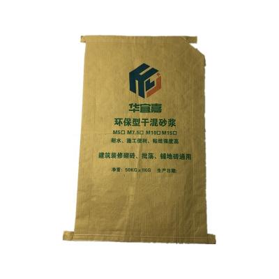 China Biodegradable 50kg custom hard waterproof printing logo packaging paper valve bag for sale