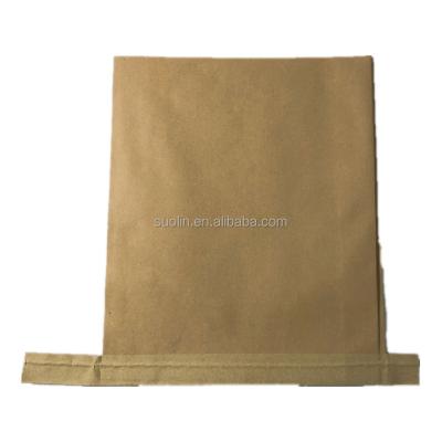 China Factory Cheap Biodegradable Brown Kraft Cement Paper 25kg 50kg Custom Valve Bag for sale