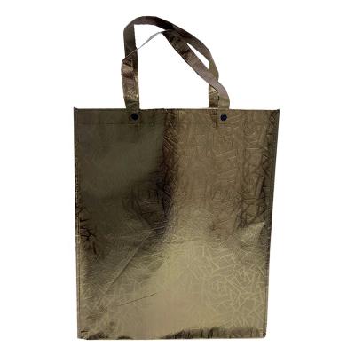 China Custom logo microwaveable printed eco bags durable handled laminated non woven bag for sale