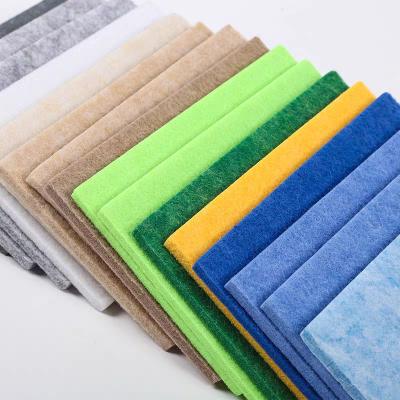 China Custom Felt Hotel Acoustic Absorption Panel Soundproofing Insulation Board Bevled Edge Tiles Soundproofing Used for sale