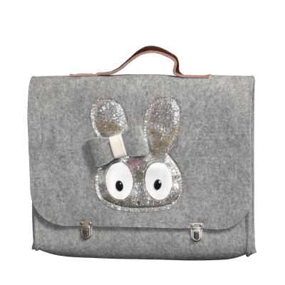 China 100% Hot Sale Customized Computer Bag Fashion Laptop Felt Bags Eco-friendly Felt Tote Travel Bag For Ladies for sale