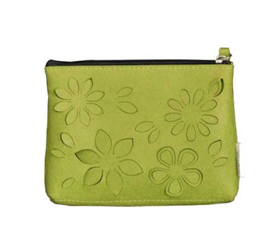 China 100% Amazon Eco-friendly 2020 Hot Selling Ladies Felt Wallet Zipper Closure Felt Coin Purse for sale