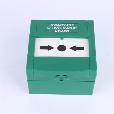 China Glass Cutout Fire Alarm Exit Switch Button For Access Control Emergency Cutout Glass Door Version 86(W)*86(L)*51(H)mm for sale