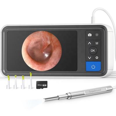 China OEM&ODM Intelligent Visual Ear Visual Ear Cleaning Kit with Screen Ear Otoscope Endoscope Camera for sale