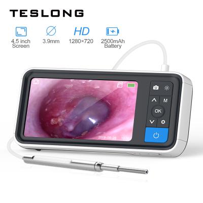 China 6 LED Electric Ear Ear Otoscope Cleaner Camera with 4.5inch HD Screen MS450-3.9mm for sale