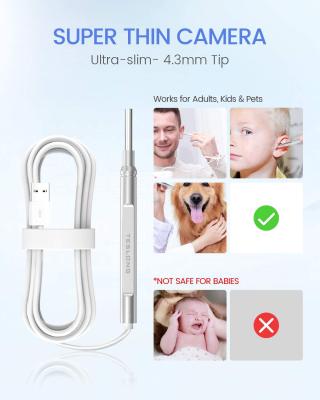 China Home Inspection Teslong 3 in 1 USB HD Ear Pick Otoscope Ear Wax Removal Visual Endoscope for Android Windows for sale