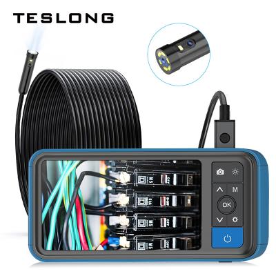 China Waterproof / Waterproof Teslong 8mm Dual Lens Cable Endoscope Video Inspection Camera With 4.5inch Viewing Screen Borescope for sale