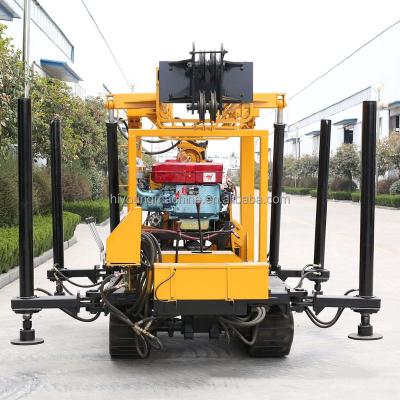 China 200 m portable mud pump hydraulic water well drilling rig hydraulic diesel Water Well rock drill rig Machine for sale