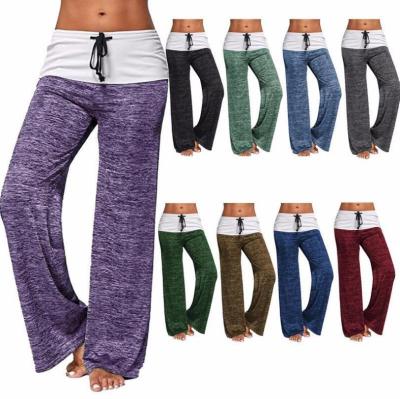 China Wholesale women's breathable clothing PJ2146A European and American yoga mosaics sports quick-drying pants for sale