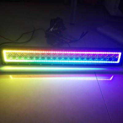 China ADT 120W 22inch 32inch 42inch 50inch Offroad App Control Car RGB Color Chasing 3inch Light Bar & 22inch for sale