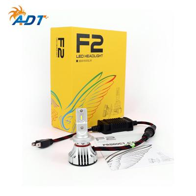 China ADT Auto Lighting System 12V 6500K White 36W 12000lm F2 Car Led Headlight Bulbs 9005 9006 h1 h3 h8 h11 h7 led headlight F2 X3 for sale