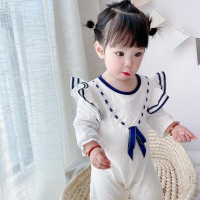 China Breathable Mesh 0-3year Sweet Flower Baby Clothes Lovely Autumn Dresses for sale