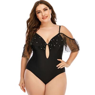 China One Piece Black Breathable Plus Size Sexy Women Swimsuit Swimwear Wholesale for sale