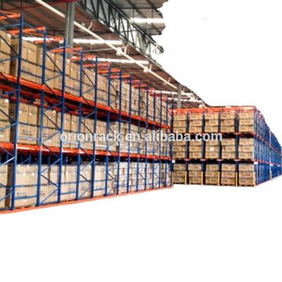 China Corrosion Protection Heavy Duty Drive In Pallet Racking Drive Through Racking System For Warehouse for sale