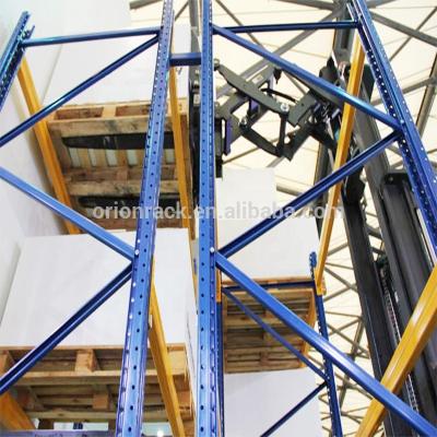 China Corrosion Protection Double Deep Industrial Pallet Rack Heavy Duty Conventional Selective Storage Pallet Rack for sale