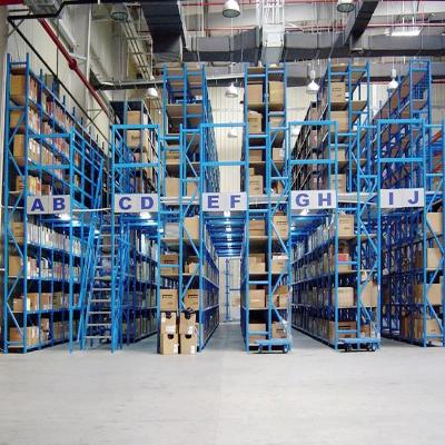 China Corrosion Protection Customized One Stop Load Capacity Metal Industrial Mezzanine Floor Rack for sale