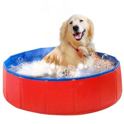 China Pet Wash 80*20cm High Quality PVC Folding Portable Dogs Cats Pet Pool for sale