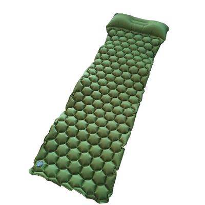 China 2021 Hot Selling Light Weight Waterproof Inflatable Air Tpu Ultralight Sleep Pad With Pillow for sale