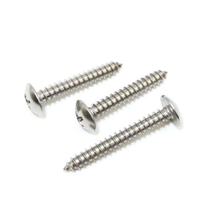 China Stainless Steel Round Parts Tapping Screw Hardware Construction Mechanical Cross Screws for sale