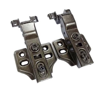 China Industrial Aluminum Frame Bronze Soft Close Hydraulic Bronze Hinge For Furniture Cabinet Wood Door for sale