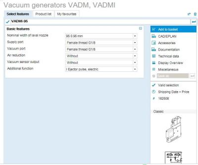 China Original Festo  VADMI-95，162508 including coil for sale