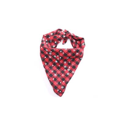 China Custom Factory Printing Dog Bandana Christmas Pet Dog Bandana Triangle Viable Wholesale Cloth Double Scarf for sale