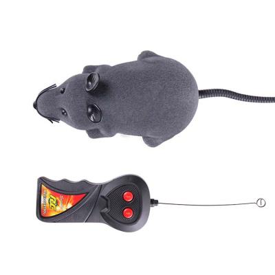 China Electronic Dropshipping Durable Funny Infrared Electric Mobile RC Interactive Stocked Cat Toys Wireless Remote Control Automatic Mouse for sale