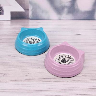 China Hot Sale Colorful Stocked Designer Pet Dog Feeding Bowl Fiber Dog Bowl Eco-Friendly Organic Bamboo Bowl for sale