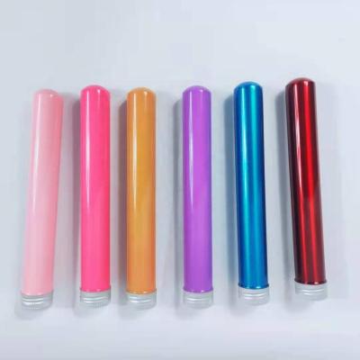 China Traditional Screen Printing OEM Aluminum Metal Cigar Tube With Lid For Packaging for sale