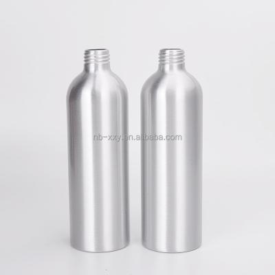 China Wholesale Personal Care 250ml 300ML 500ML 750ML 1000ML Silver Aluminum Bottle With Screw Lid for sale