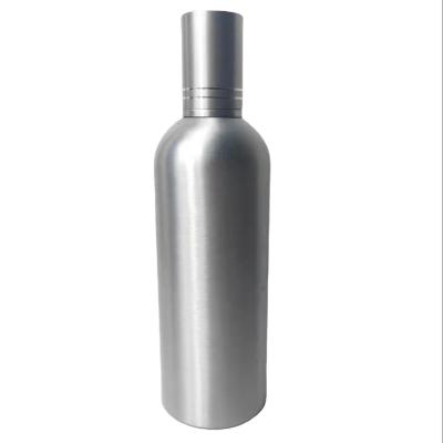 China Personal Care 30ml 50ml 100ml 120ml 150ml 250ml Silver Empty Oil Metal Aluminum Bottle With Aluminum Sprayer For Cosmetic Perfume for sale