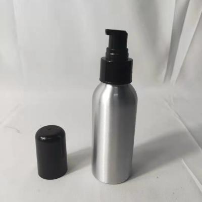 China 30ML 100ML Matte Black Spray Bottle Fine Atomizer Cosmetic High Quality Mist Spray Aluminum Bottle for sale