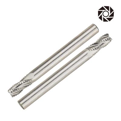 China High Speed ​​SQUARE STEEL Edged Milling Cutter Cobalt HSS Roughing Wave Edged Milling Machines Compression Precision Combination End Mill Cutters Milling for sale