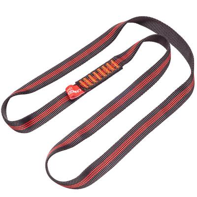 China Polyesterversterkt garen 220 cm Sling voor snelle hangbescherming bij klimmen in de buitenlucht Te koop