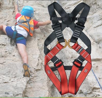 Cina Certificato CE Bambini arrampicata su roccia cintura di sicurezza corpo intero poliestere seta rinforzata in vendita