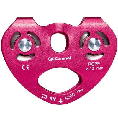 China 1L Capacity CE Certified Outdoor Heart Type Double Shaft Double Pulley for Climbing for sale