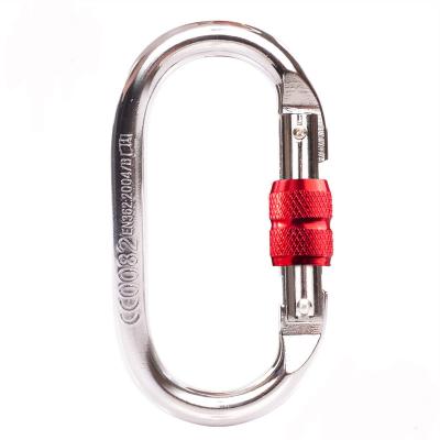 China CE0082 Zertifizierter O-Form-Klettern Carabiner für Wandklettern Maximalbrechlast 25KN zu verkaufen