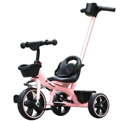 China ride on baby tricycle wholesale kids tricycle kids tricycle toy 1-6 years old with push handle for sale