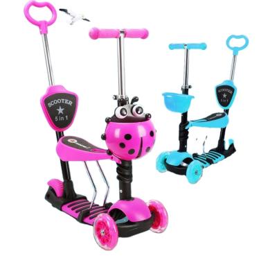 China New Factory Direct Sale Fangzhuo Children's Scooter 2 in 1 Baby Scooter Can Sit Ride and Slide Unisex for sale